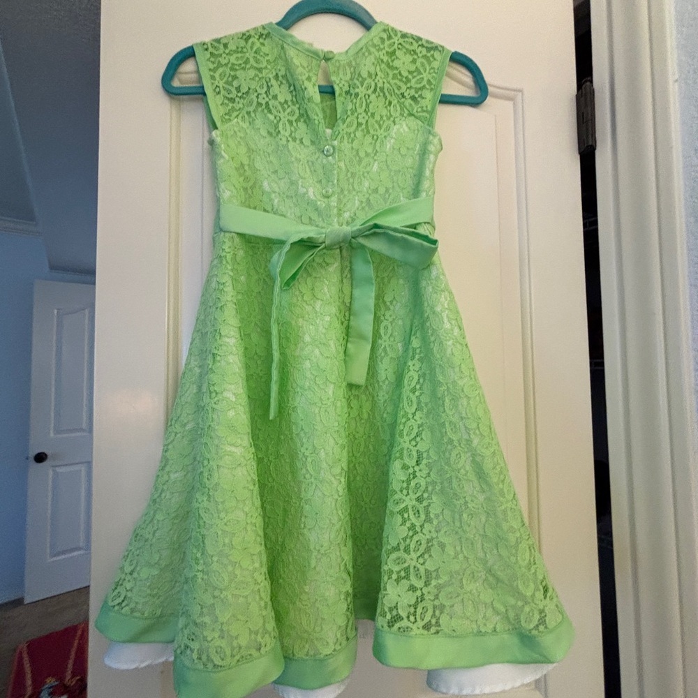 Green Lace Kids Dress by Jona Michelle